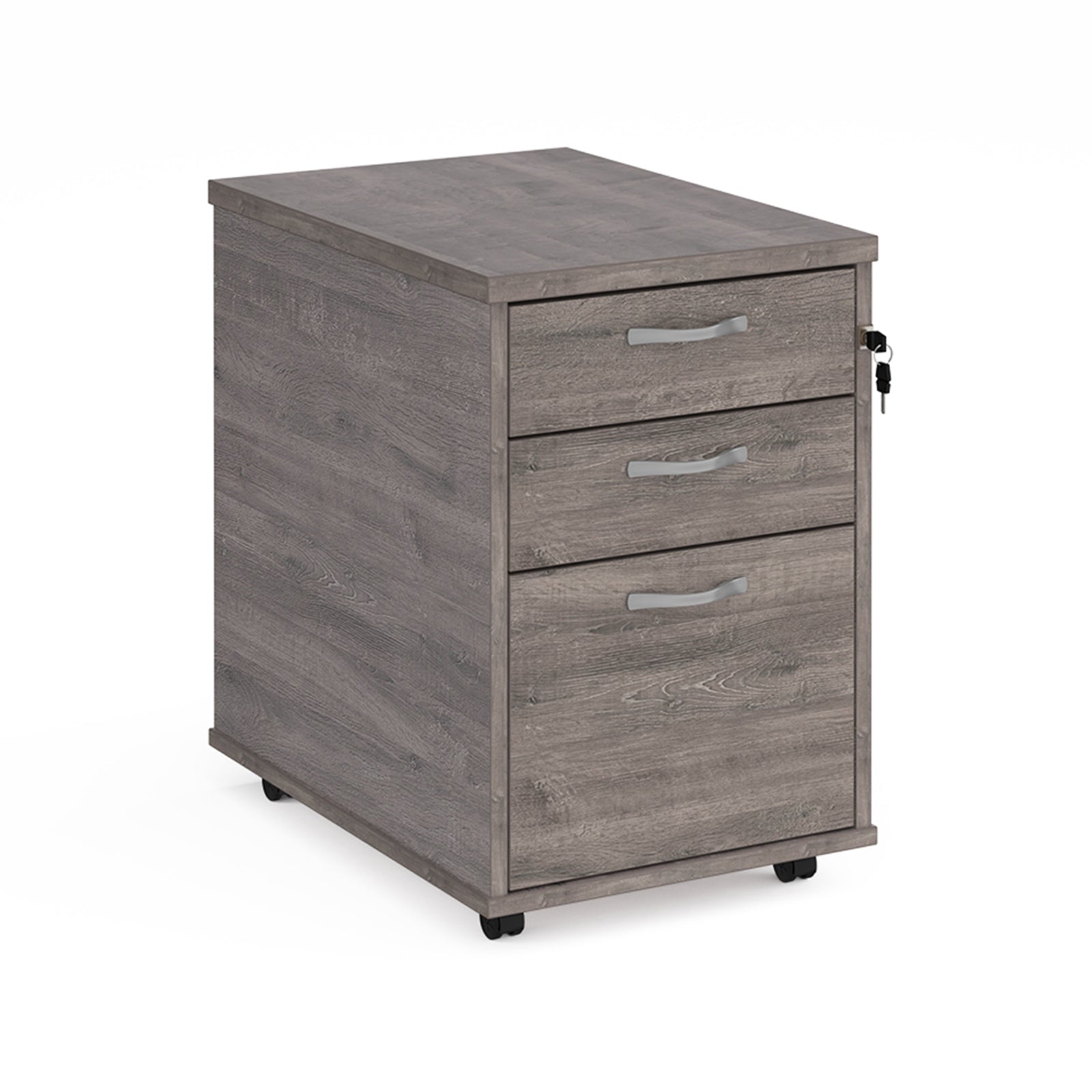 Universal Three Drawer Tall Mobile Pedestal - 426mm Wide